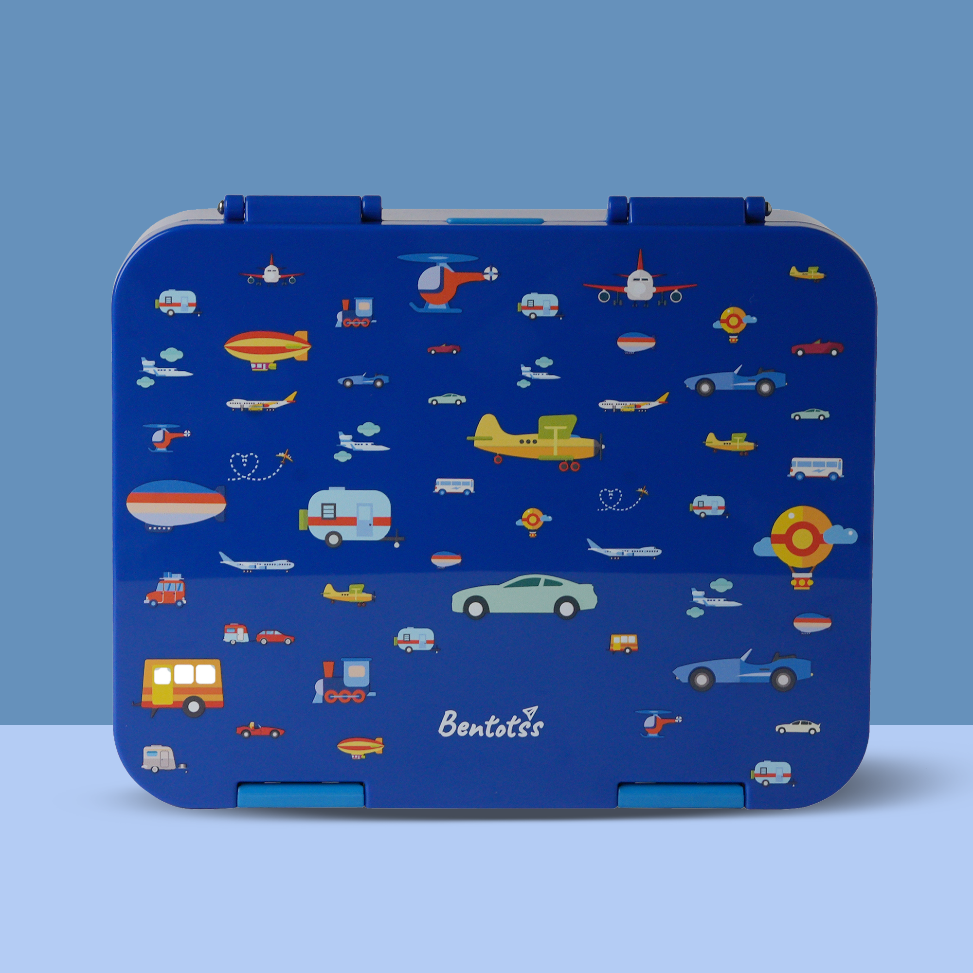 Dark Blue Car Theme Lunch Box