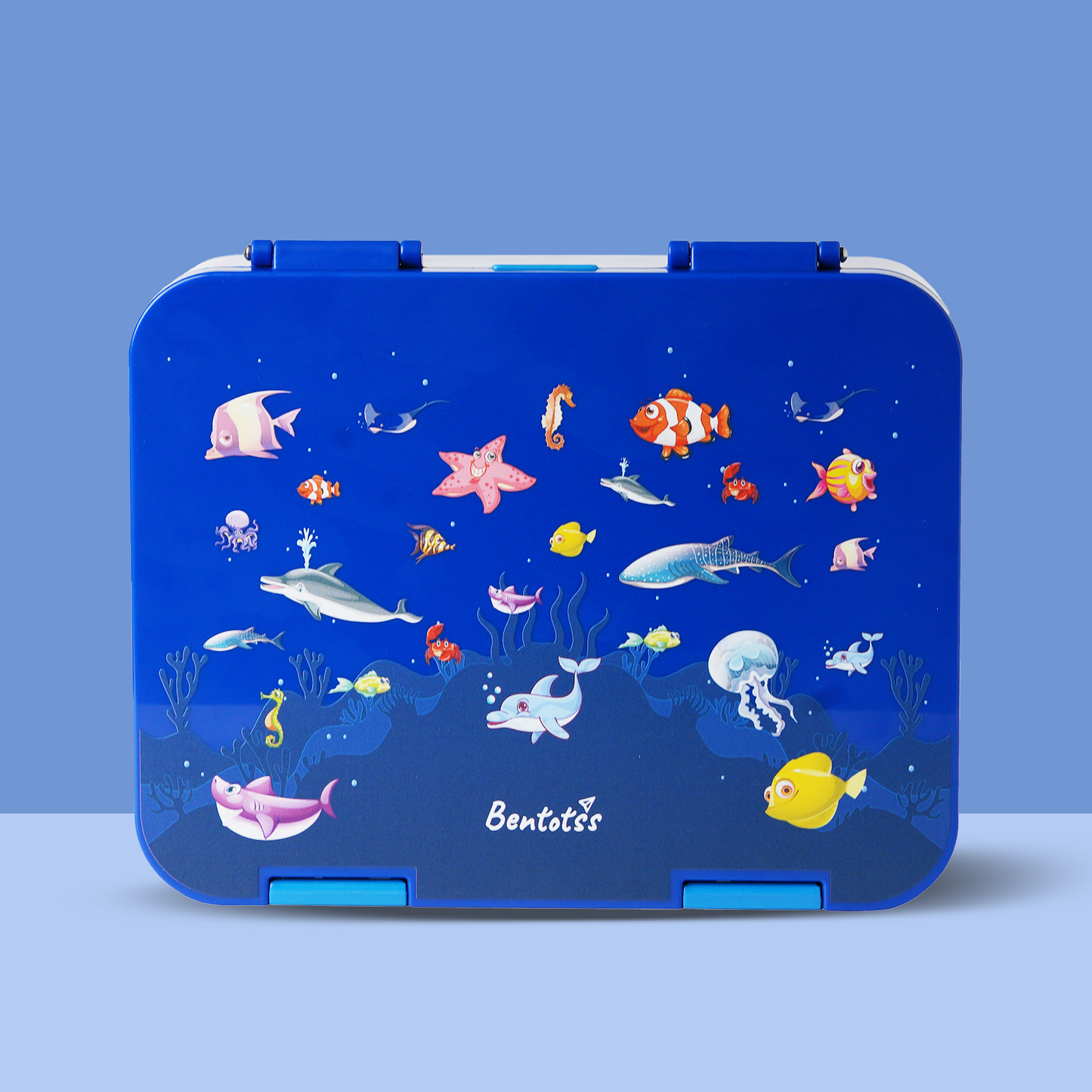 Dark Blue Aquarium Theme Lunch Box