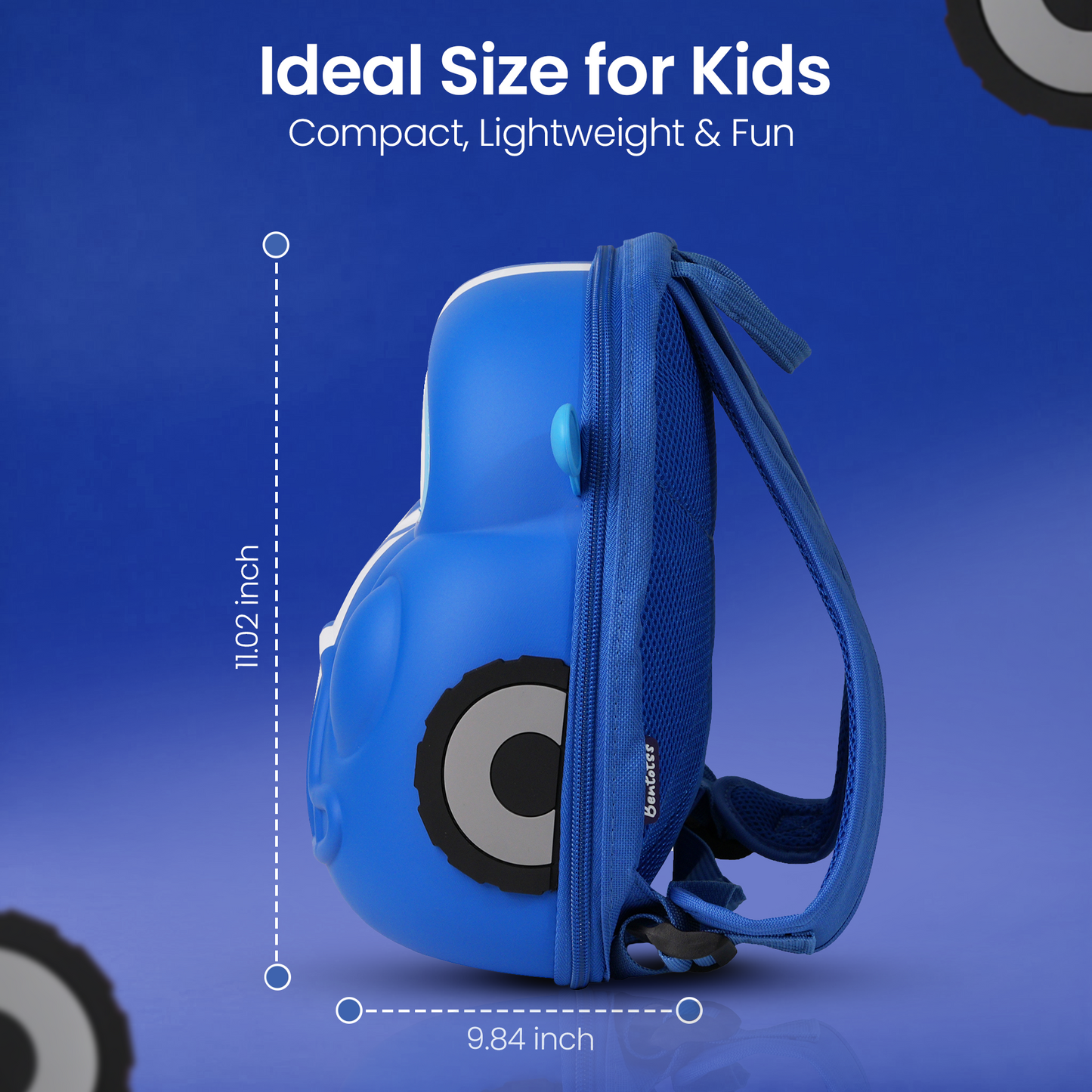 Blue Car Backpack for Kids
