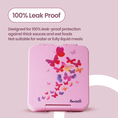 Pink Butterfly Lunch Box