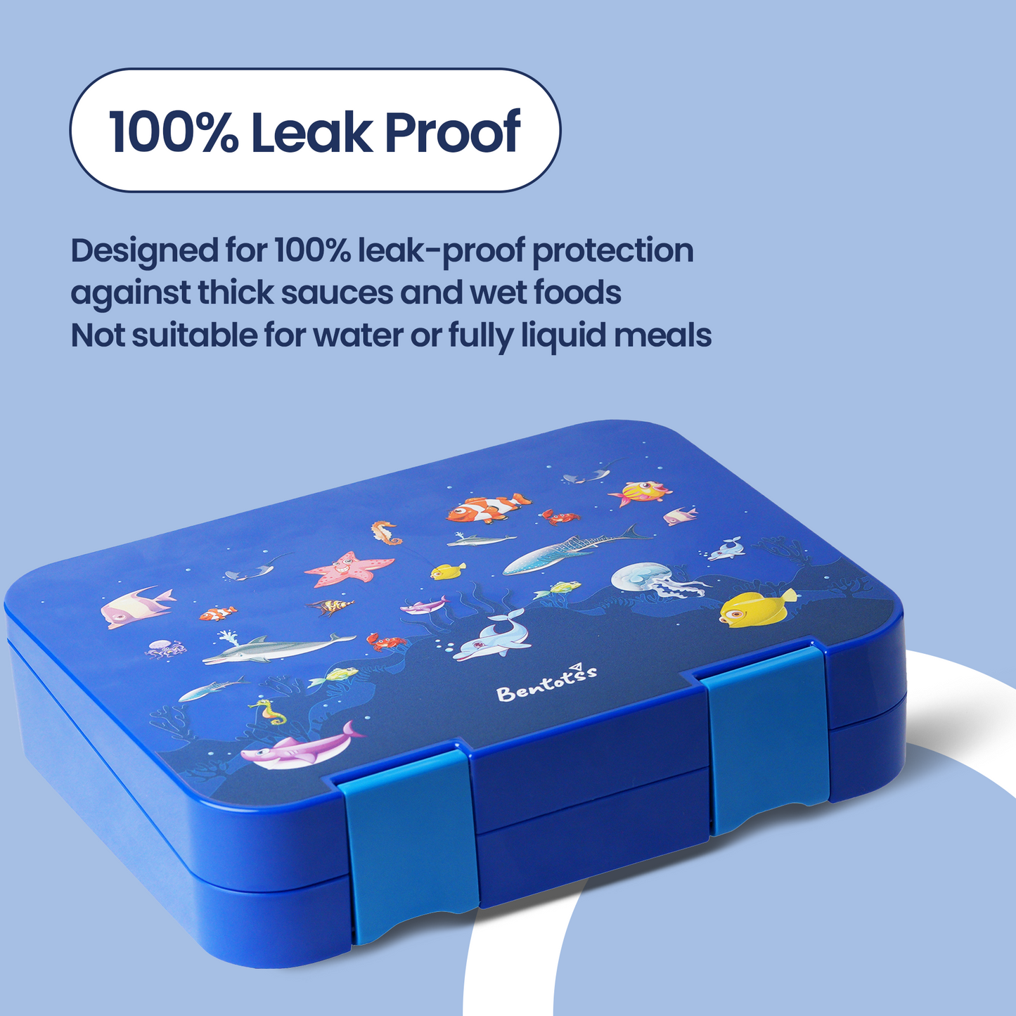 Dark Blue Aquarium Theme Lunch Box