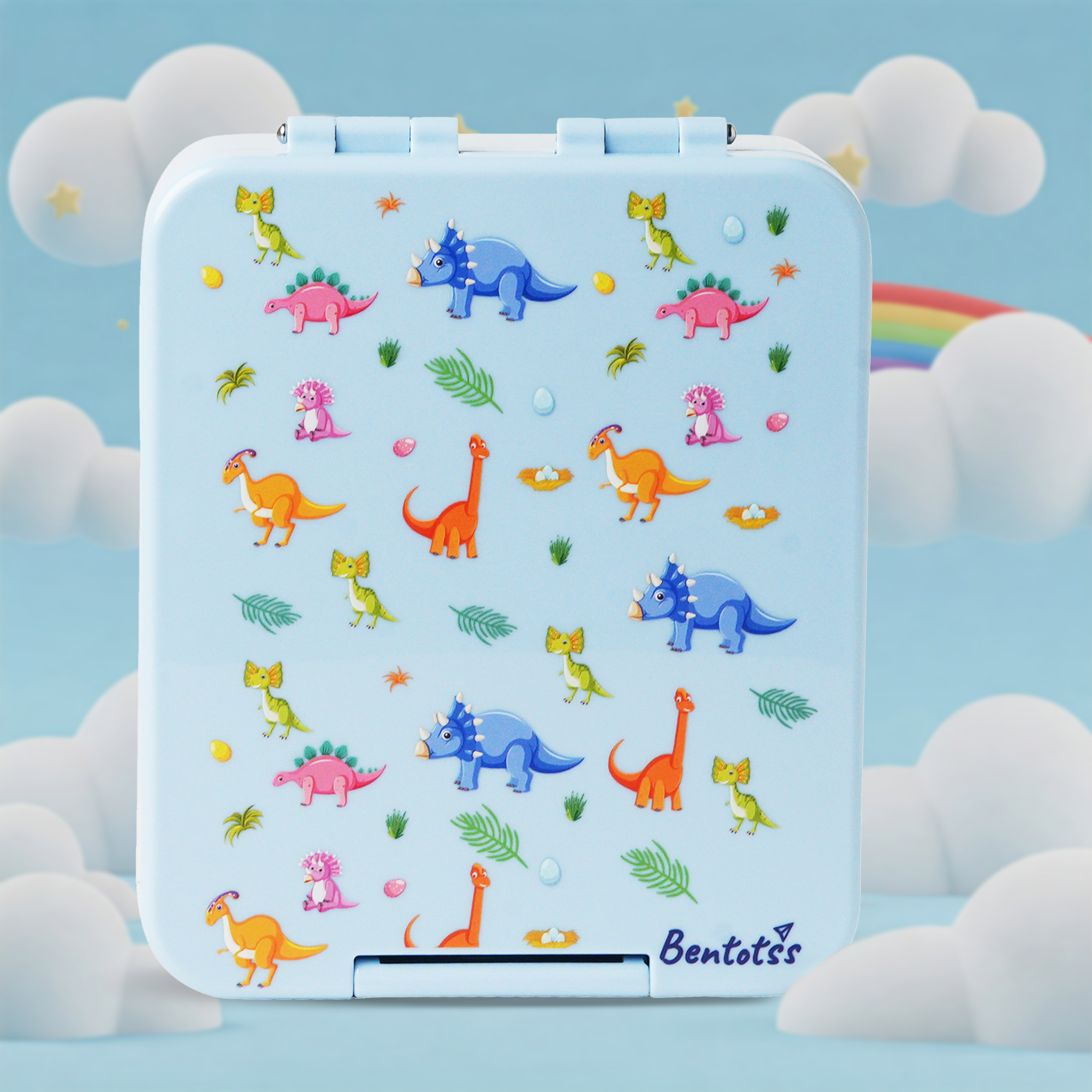 Light Blue Animal Theme Bento Lunch Box