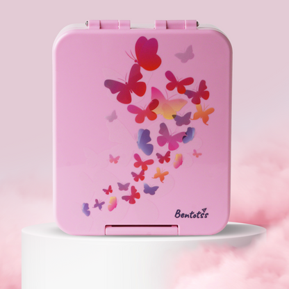 Pink Butterfly Lunch Box