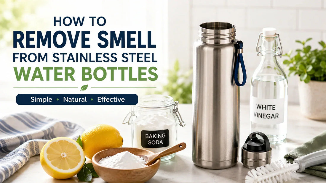 how to remove smell from stainless steel water bottle