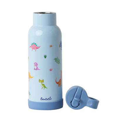 Light Blue Animal Themed Water Bottle - Bentotss