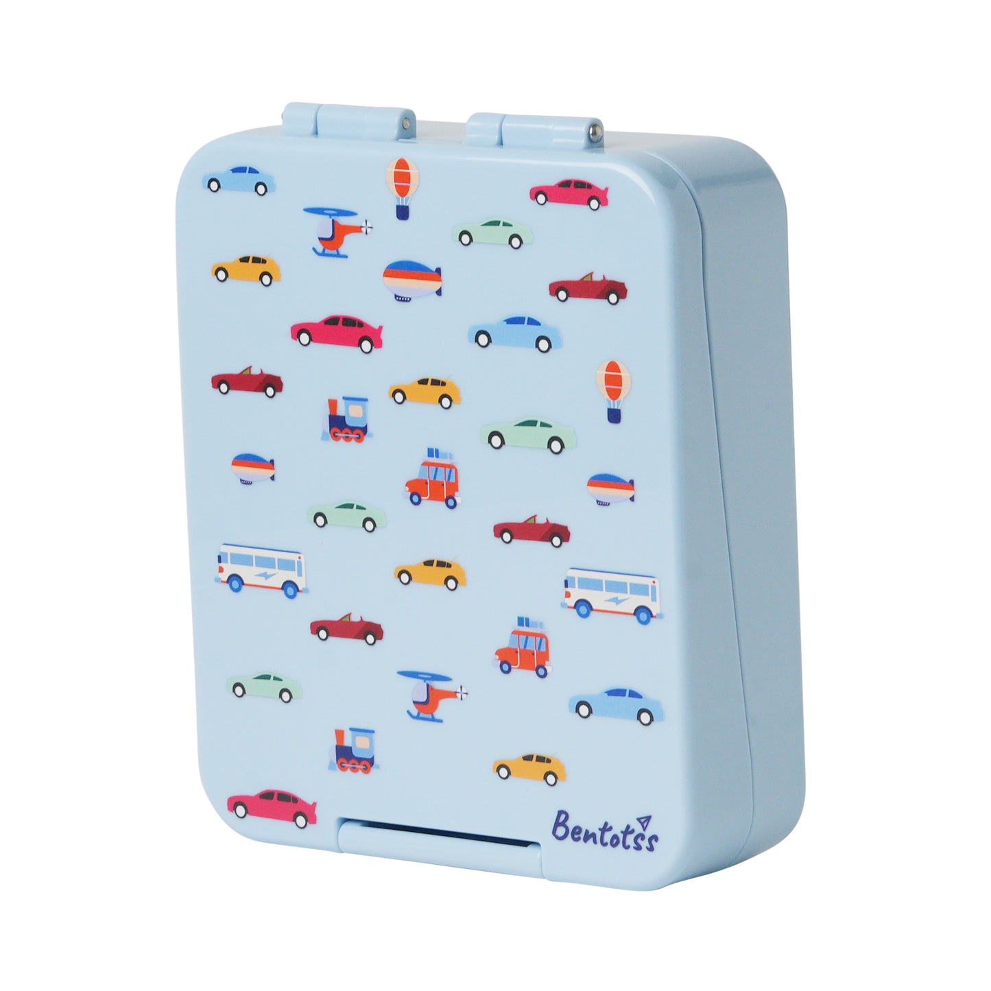 Bentotss Light Blue Car Theme Lunch Box